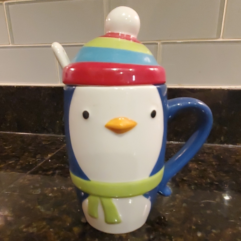 Penguin Designed Hot Chocolate Mug